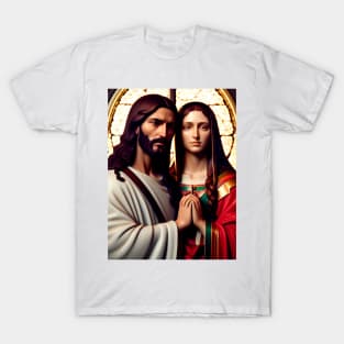 Jesus Christ next to Saint Mary Magdalene T-Shirt